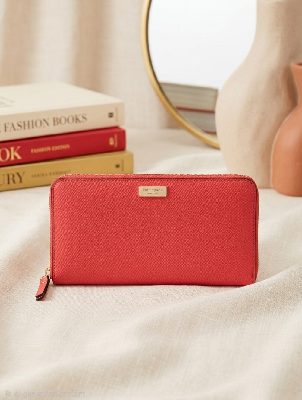 Kate Spade Red Zip Wallet